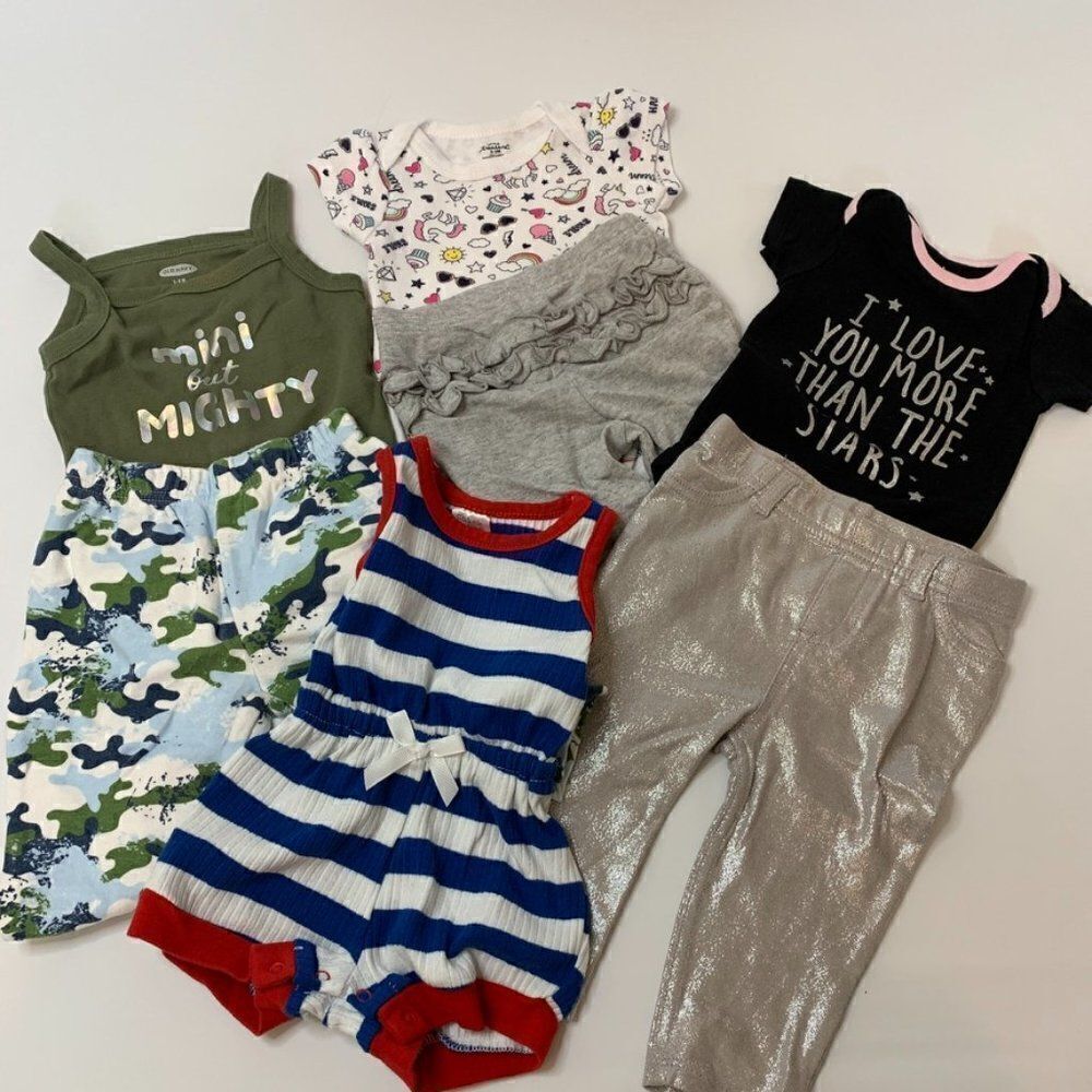 Girl 0-6 Month 7 Piece Bundle